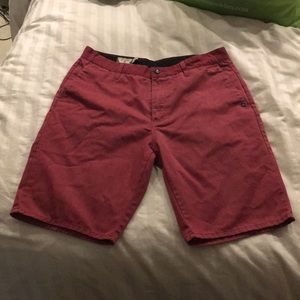 Red Men’s Volcom Shorts